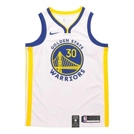 Nike NBA Warriors Association Edition Jersey 'Stephen Curry #30' White 2019 (AV4945-101)
