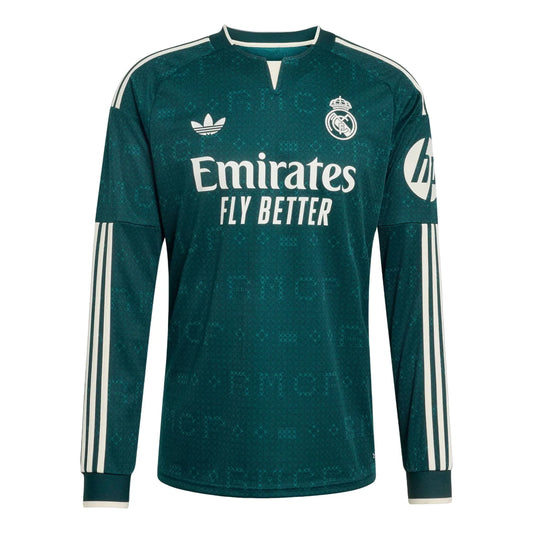 adidas Real Madrid 26/27 Away Long-Sleeve Jersey 'Aurora Ivy' (KC3970)