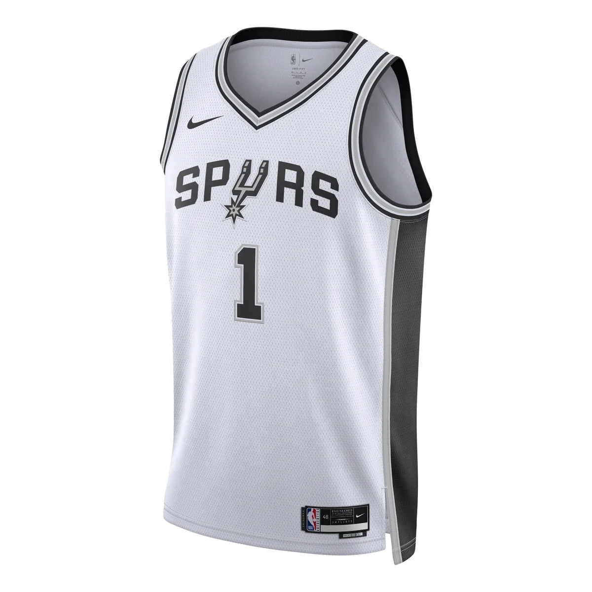 Nike NBA Spurs Association Edition Jersey 'Victor Wembanyama #1' White 2023 (DN2094-104)