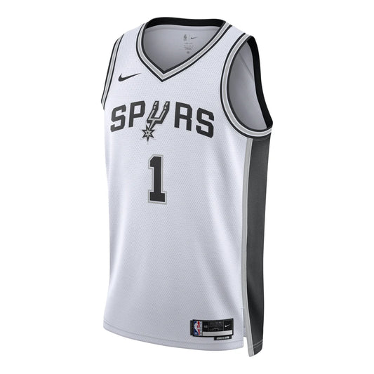 Nike NBA Spurs Association Edition Jersey 'Victor Wembanyama #1' White 2023 (DN2094-104)