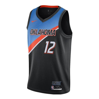 Nike NBA Thunder City Edition Swingman Jersey 'Steven Adams #12' Black 2020 (CN1753-010)