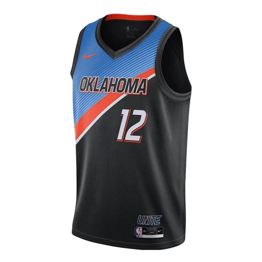 Nike NBA Thunder City Edition Swingman Jersey 'Steven Adams #12' Black 2020 (CN1753-010)
