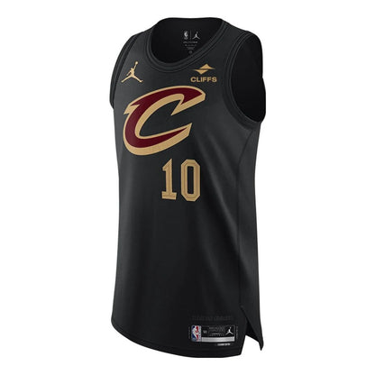 Jordan Brand NBA Cavaliers Statement Edition Authentic Jersey 'Darius Garland #10' Black 2022 (DQ0143-010)