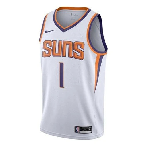 Nike NBA Suns Association Edition Jersey 'Devin Booker #1' White 2017 (864443-101)