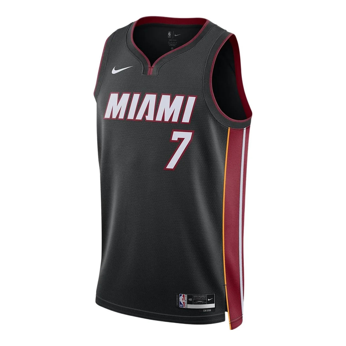 Nike NBA Heat Icon Edition Jersey 'Kyle Lowry #7' Black 2022 (DN2011-012)
