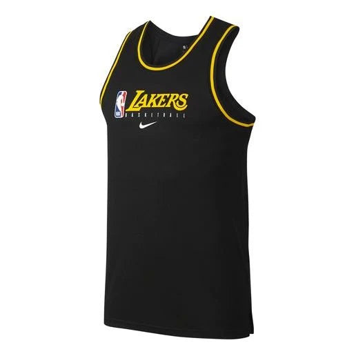 Nike NBA Lakers Dri-FIT Practice Tank 'Black' 2019 (BQ9344-010)