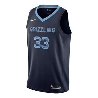 Nike NBA Memphis Grizzlies Icon Edition Swingman Jersey 'Marc Gasol #33' Navy (AA7095-421)