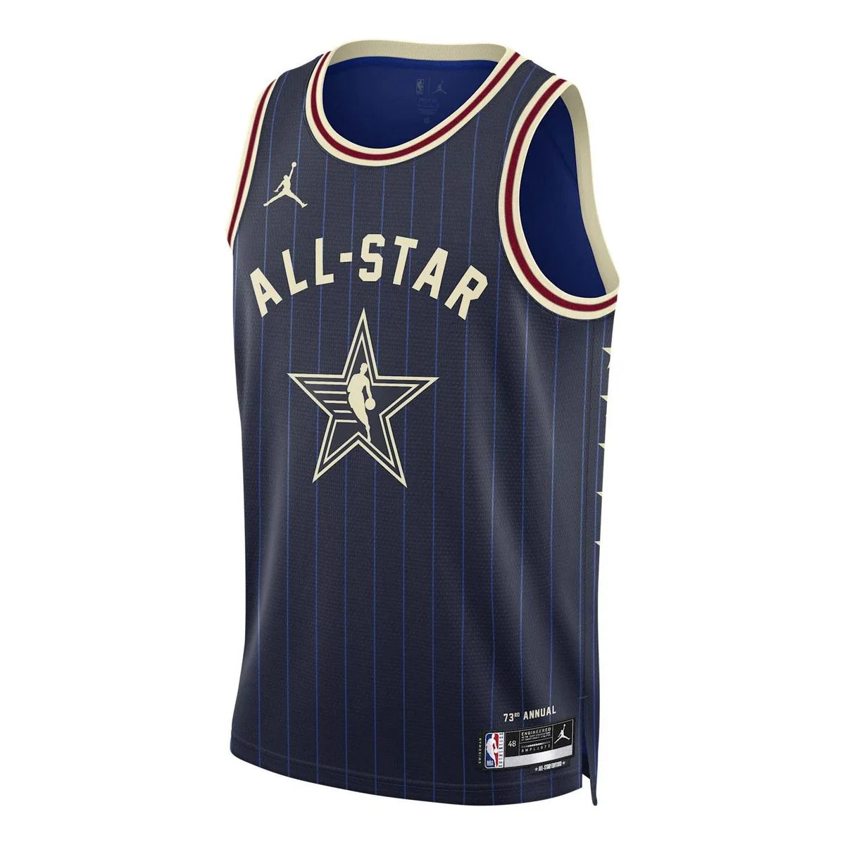 Jordan NBA All-Star Jersey 'Tyrese Haliburton' Navy Pinstripe 2024 (FQ7739-439)