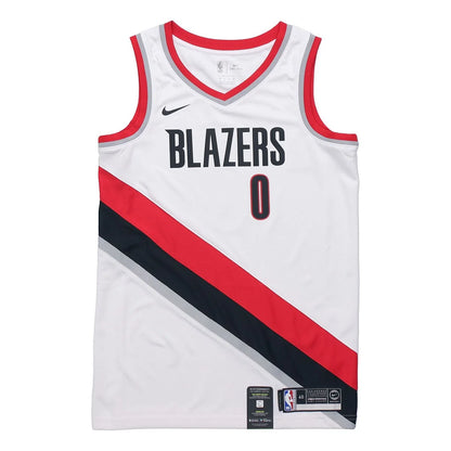Nike NBA Portland Trail Blazers Association Edition Swingman Jersey 'Damian Lillard #0' White 2017 (864445-100)