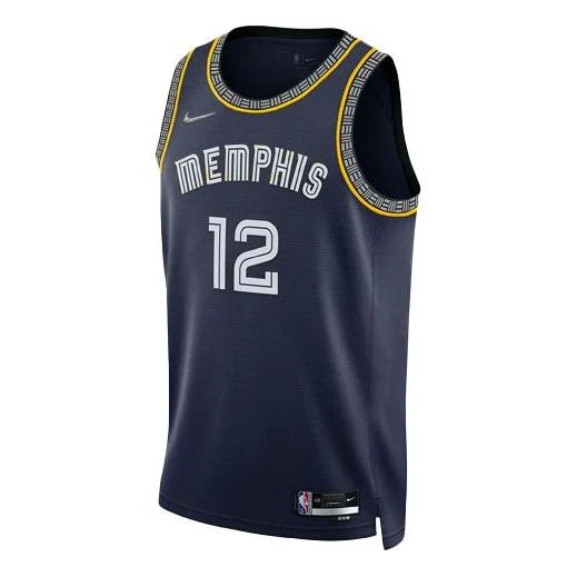 Nike NBA Memphis Grizzlies City Edition Swingman Jersey 'Ja Morant #12' Navy 2021 (DB4033-419)