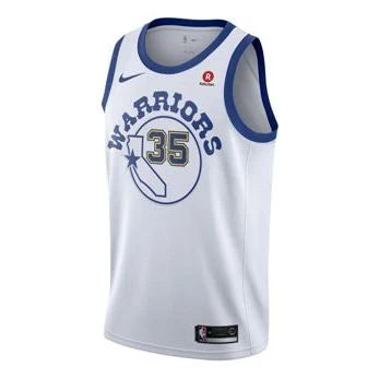 Nike NBA Warriors Hardwood Classic Jersey 'Kevin Durant #35' White 2017 (904152-101)