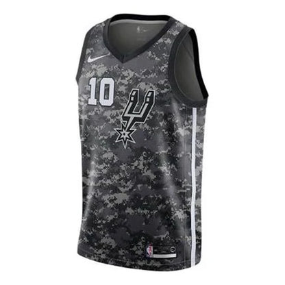 Nike NBA Spurs City Edition Jersey 'DeMar DeRozan #10' Black Camo 2018 (AJ4644-014)