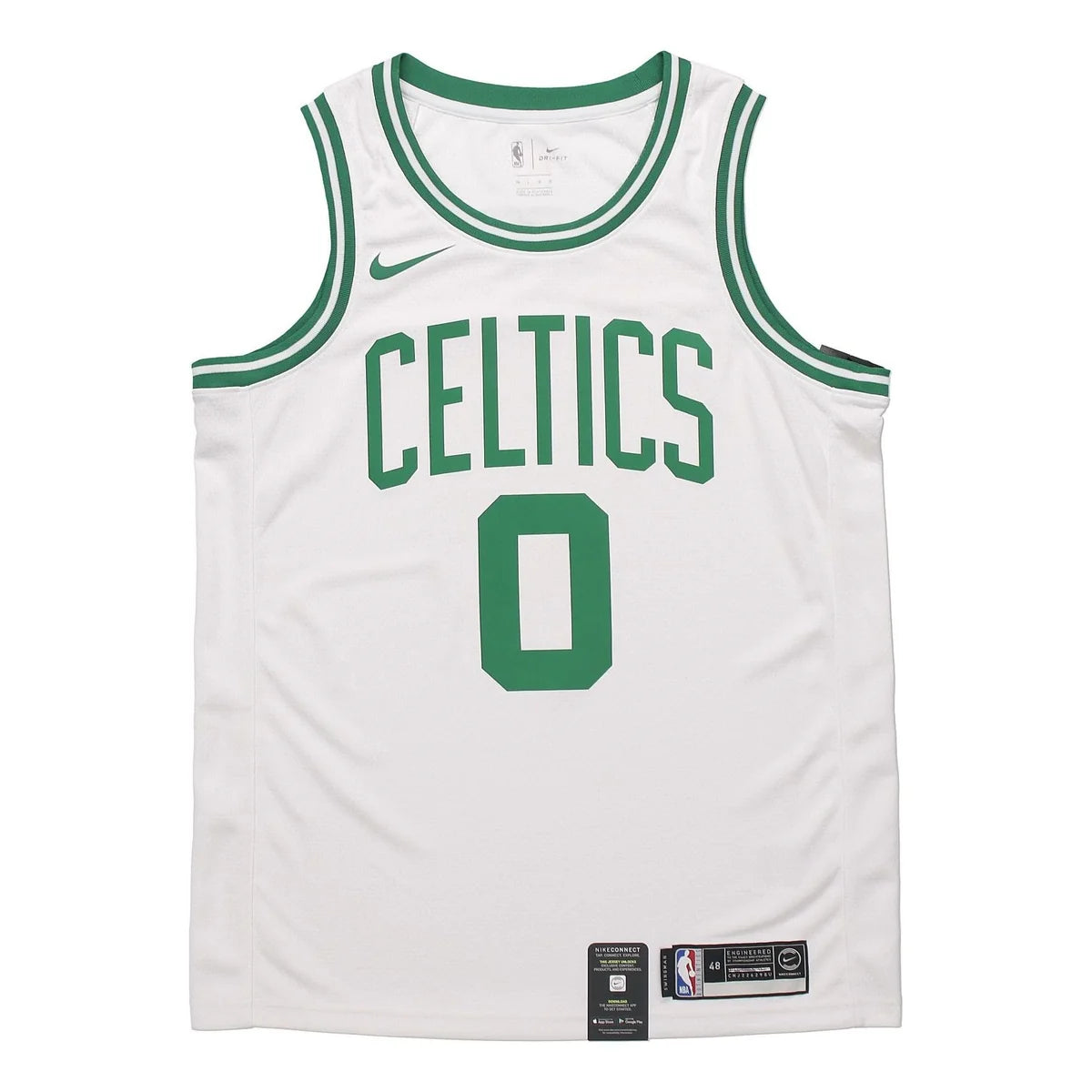 Nike NBA Boston Celtics Association Edition Swingman Jersey 'Jayson Tatum #0' White Green (864403-101)