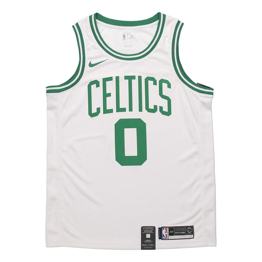 Nike NBA Boston Celtics Association Edition Swingman Jersey 'Jayson Tatum #0' White Green (864403-101)
