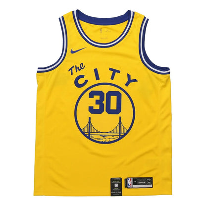 Nike NBA Golden State Warriors Classic Edition Swingman Jersey 'Stephen Curry #30' Gold 2019 (BQ8109-729)
