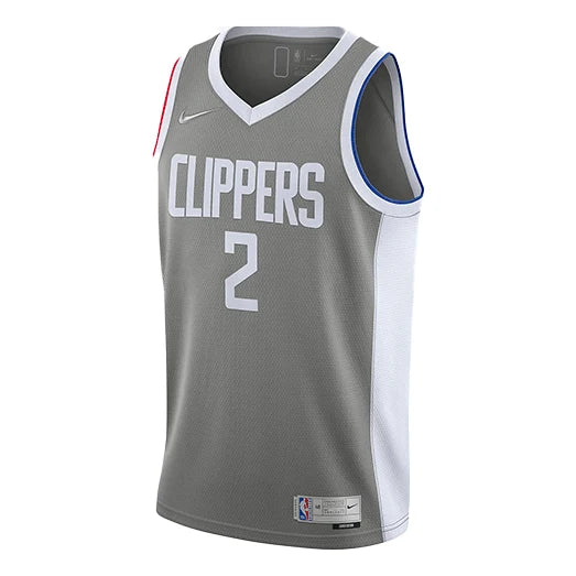 Nike NBA Los Angeles Clippers Earned Edition Swingman Jersey 'Kawhi Leonard #2' Smoke Grey (CW6808-003)