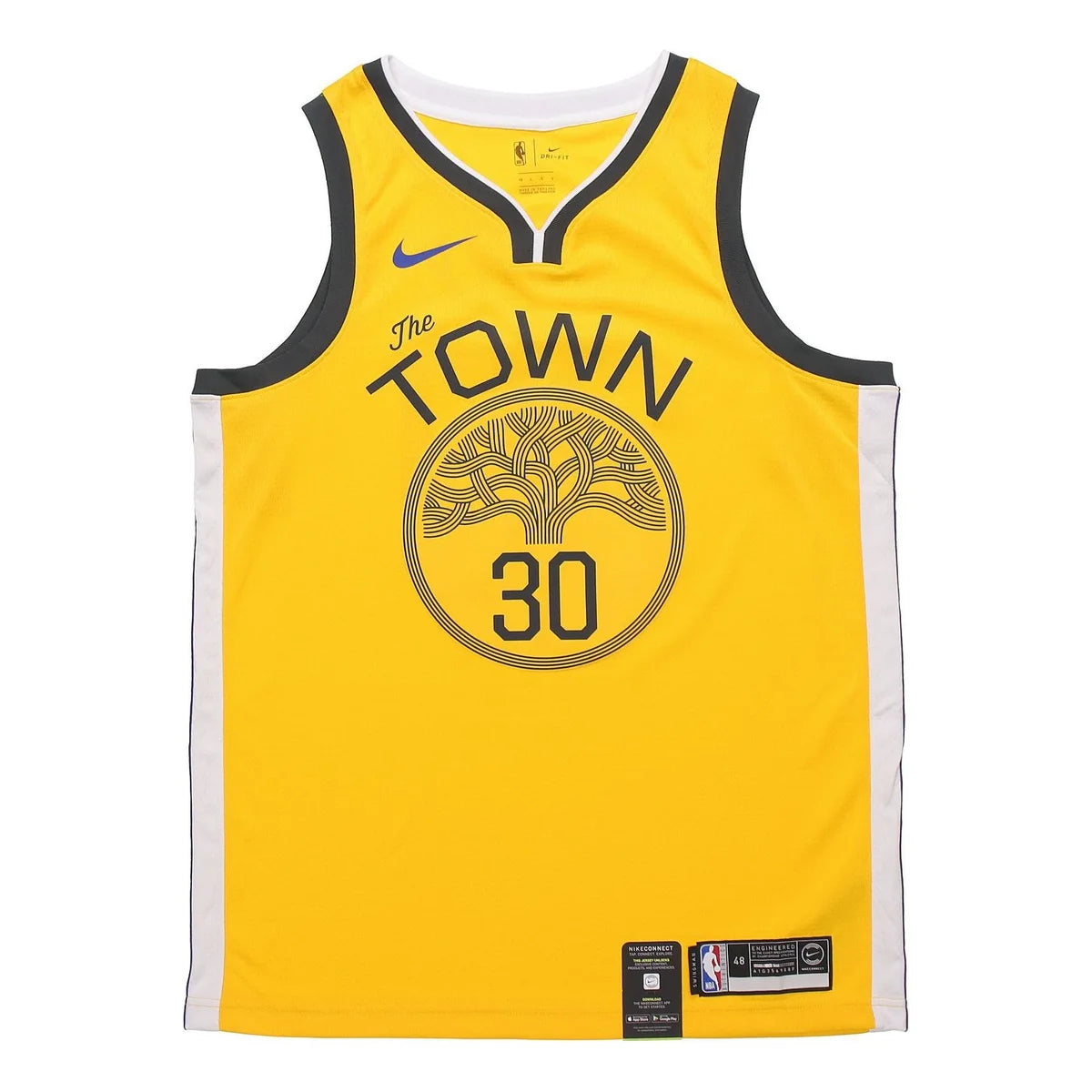 Nike NBA Golden State Warriors Earned Edition Jersey 'Stephen Curry #30' Gold 2018-19 (BQ1159-731)