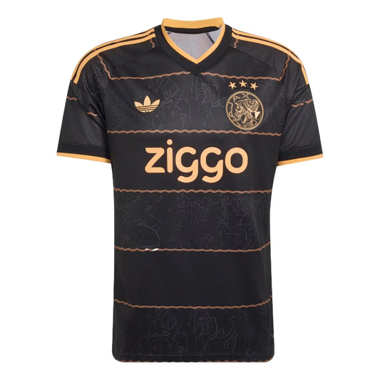 adidas Ajax Amsterdam 26/27 Away Jersey 'Black / Hazy Orange' (JZ4693)