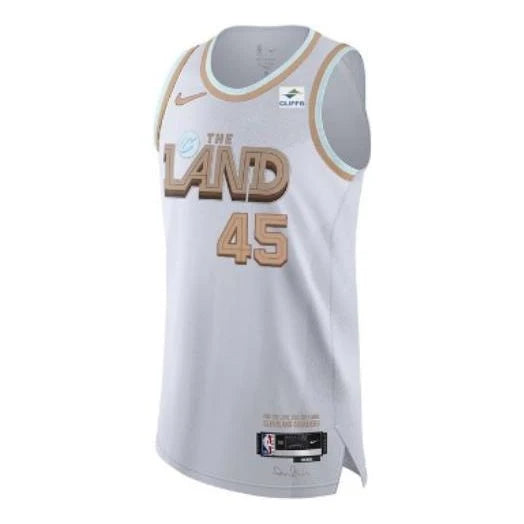 Nike NBA Cavaliers City Authentic Jersey 'Donovan Mitchell #45' White 2022/23 (DQ0239-100)