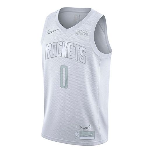 Nike NBA Houston Rockets MVP Edition Jersey 'Russell Westbrook #0' White 2019 (CT4210-100)
