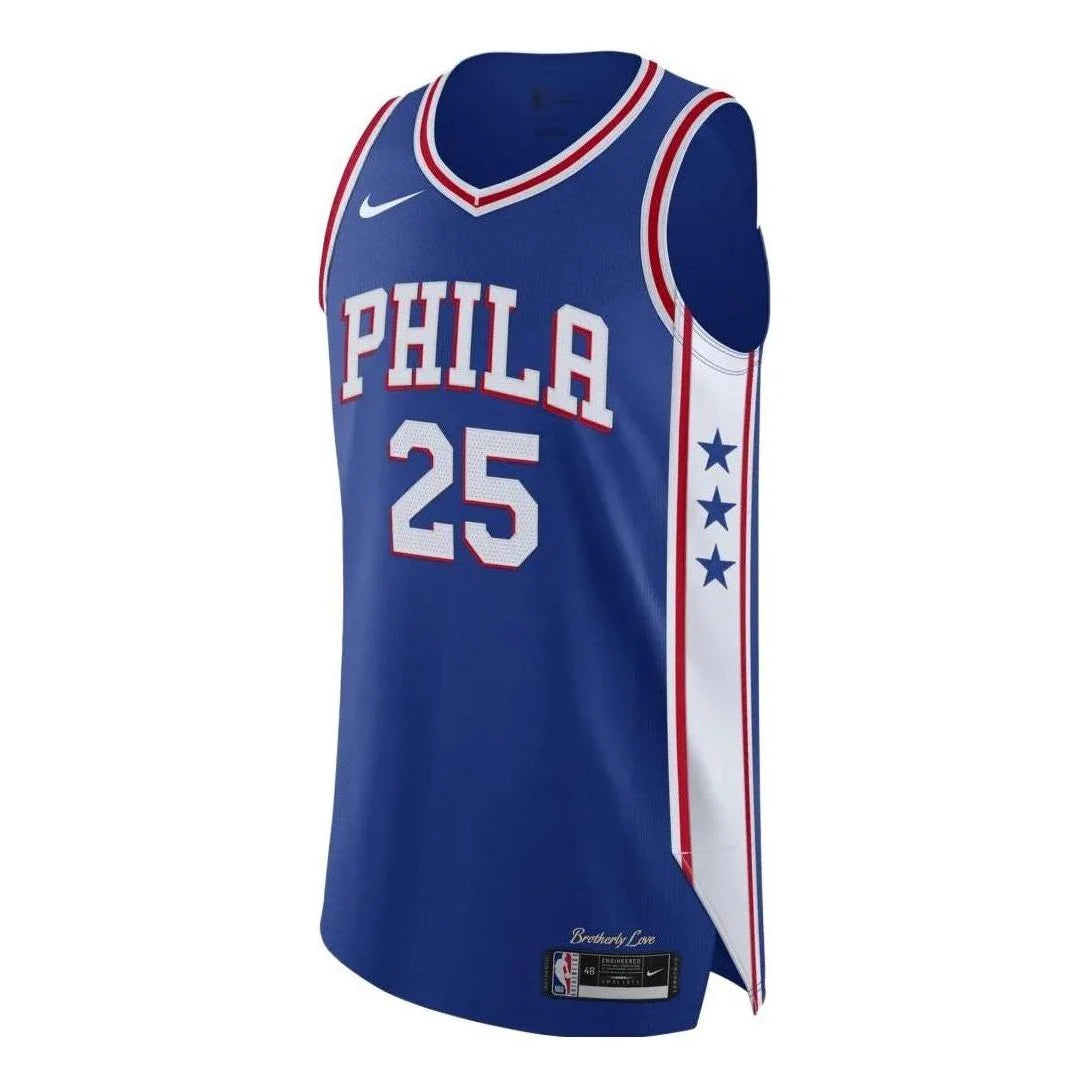 Nike NBA Philadelphia 76ers Statement Edition Authentic Jersey 'Ben Simmons #25' Royal Blue 2020-21 (CW3457-495)