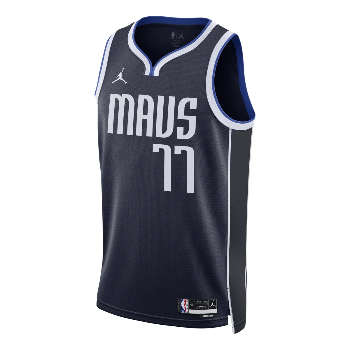 Jordan Brand NBA Dallas Mavericks Statement Edition Swingman Jersey 'Luka Dončić #77' Navy 2021 (DO9523-420)