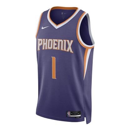 Nike NBA Suns Icon Edition Jersey 'Devin Booker #1' Purple 2022 (FB1811-566)