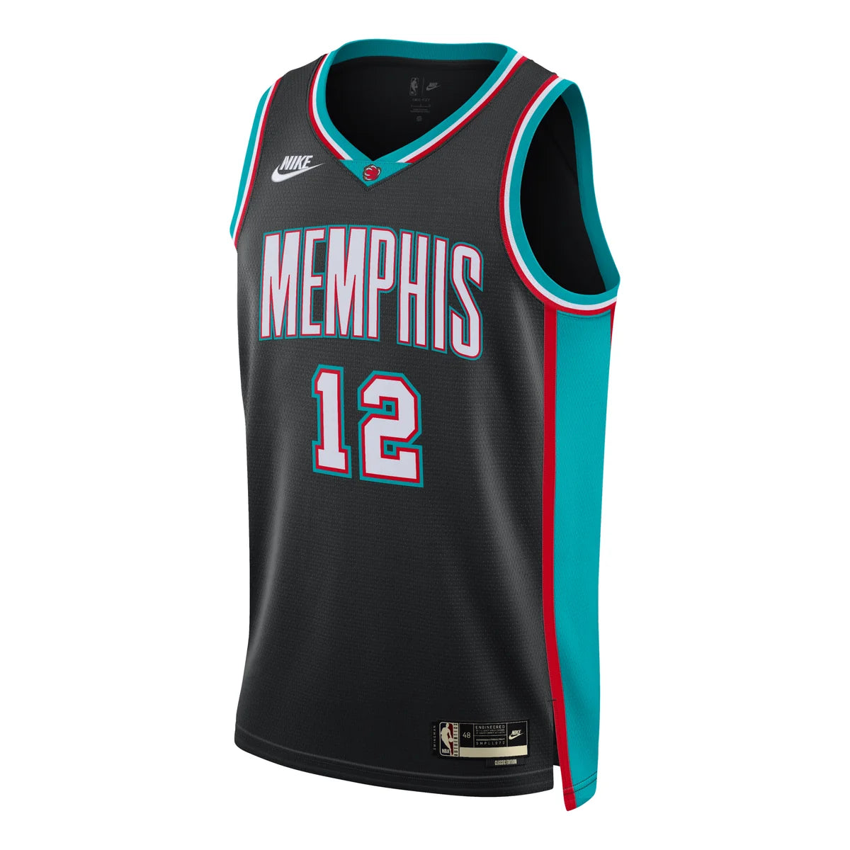 Nike NBA Grizzlies Hardwood Classic Jersey 'Ja Morant #12' Black 2025 (HM4776-013)