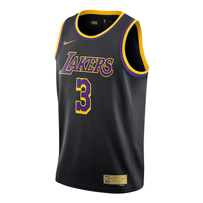 Nike NBA Los Angeles Lakers Earned Edition Swingman Jersey 'Anthony Davis #3' Black (CN9929-010)