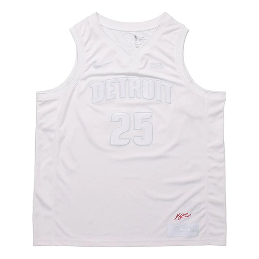 Nike NBA Pistons Select Series Jersey 'Derrick Rose #25' White 2020 (CT4208-100)