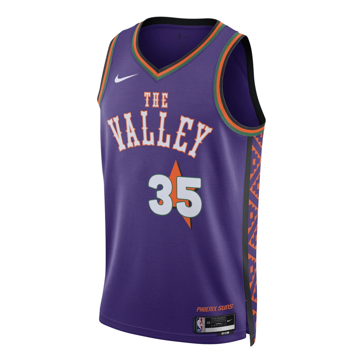Nike NBA Phoenix Suns 2024–25 The Valley City Edition Swingman Jersey 'Kevin Durant #35' Purple (FQ4356-507)