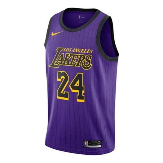 Nike NBA Los Angeles Lakers 2018/19 City Edition Swingman Jersey 'Kobe Bryant #24' Purple (AV4270-505)