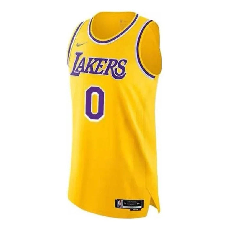 Nike NBA Los Angeles Lakers Icon Edition Authentic Jersey 'Russell Westbrook #0' Lakers Gold (DB3365-728)