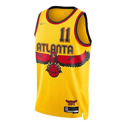 Nike NBA Hawks 2021/22 City Swingman Jersey 'Trae Young #11' Gold (DB4017-728)