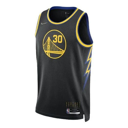 Nike NBA Golden State Warriors City Edition Swingman Jersey 'Stephen Curry #30' Black 2021 (DB4027-010)
