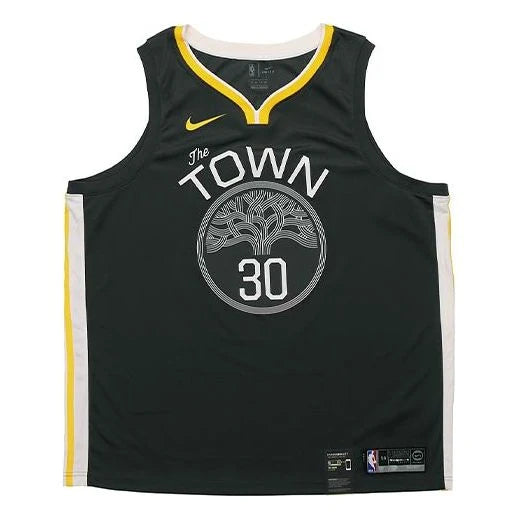 Nike NBA Golden State Warriors The Town Statement Swingman Jersey 'Stephen Curry #30' Green (877205-060)