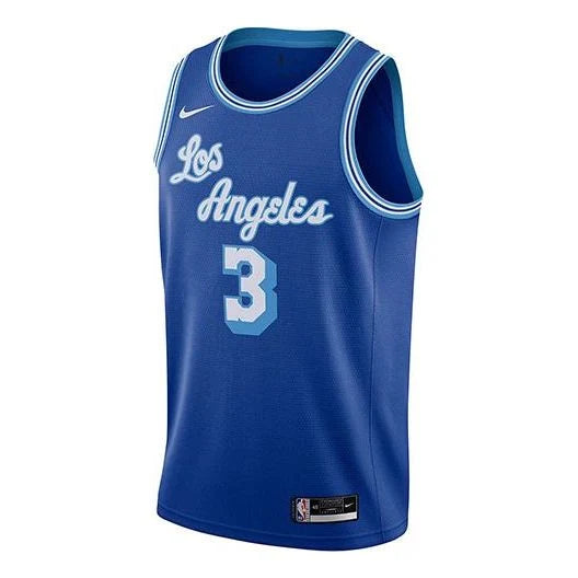 Nike NBA Los Angeles Lakers Classic Edition Swingman Jersey 'Anthony Davis #3' Royal Blue (CN1027-402)