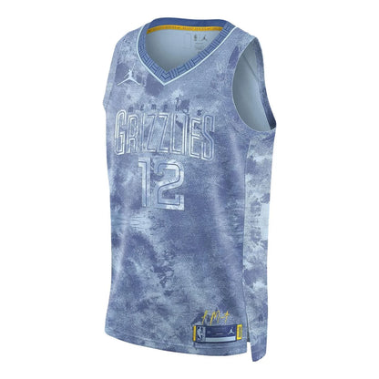 Jordan Brand NBA Grizzlies Select Series Jersey 'Ja Morant #12' Blue 2022 (FD4101-428)
