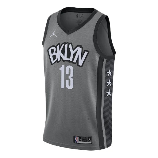 Jordan Brand NBA Brooklyn Nets Statement Edition Swingman Jersey 'James Harden #13' Dark Grey 2020 (CV9469-002)