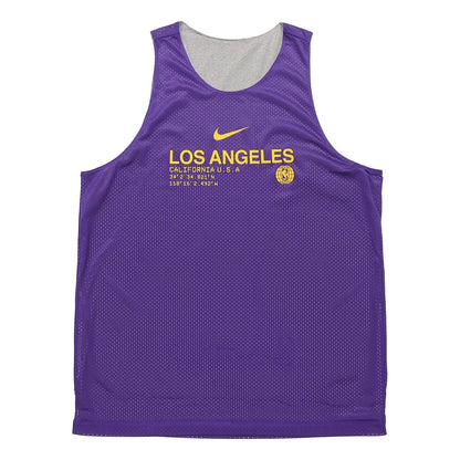 Nike NBA Los Angeles Lakers Reversible Practice Jersey 'Blank' Purple/Gray (CN0717-504)
