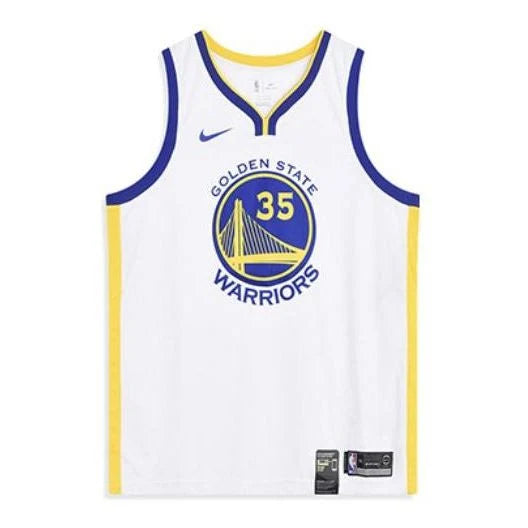Nike NBA Warriors Association Edition Swingman Jersey 'Kevin Durant #35' White 2017 (864417-101)