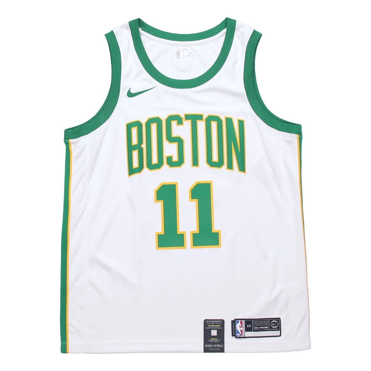 Nike NBA Boston Celtics Earned Edition Swingman Jersey 'Kyrie Irving #11' White 2018 (AJ4596-101)