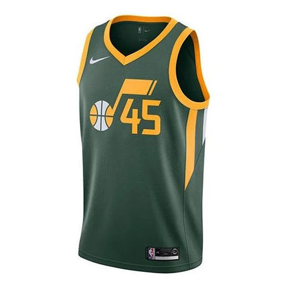 Nike NBA Jazz Earned Edition Swingman Jersey 'Donovan Mitchell #45' Forest Green 2020 (CD7015-323)