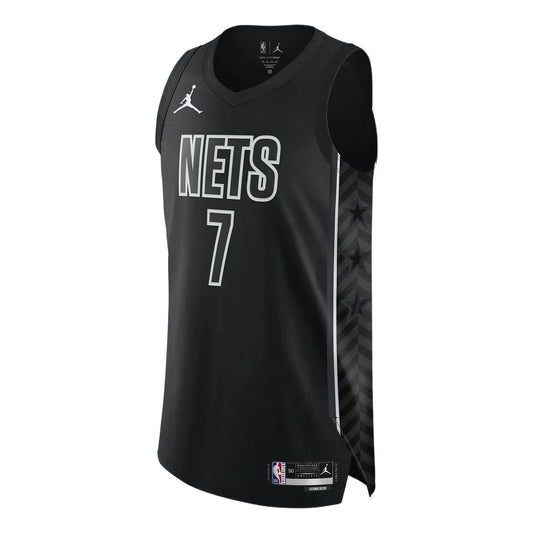 Jordan Brand NBA Brooklyn Nets Statement Edition Authentic Jersey 'Kevin Durant #7' Black 2022 (DQ0140-011)