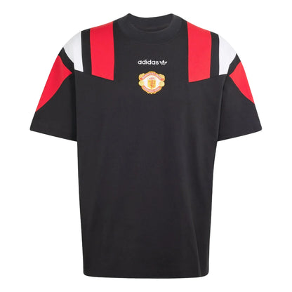 adidas Manchester United EQT T-Shirt 'Black' Asia Sizing (KH4824)
