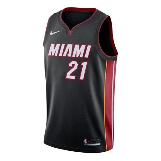 Nike NBA Heat Icon Edition Jersey 'Hassan Whiteside #21' Black 2017 (864487-010)