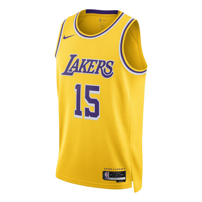 Nike NBA Los Angeles Lakers Icon Edition Swingman Jersey 'Austin Reaves #15' Gold 2024 (DN2009-735)