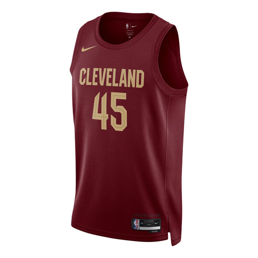 Nike NBA Cavaliers Icon Edition Swingman Jersey 'Donovan Mitchell #45' Wine 2022 (DN2001-686)