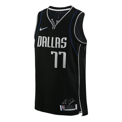 Nike NBA Dallas Mavericks Icon Edition Jersey 'Luka Dončić #77' Black 2021 (DH8069-010)