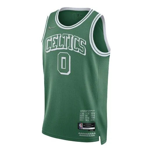 Nike NBA Boston Celtics 2021–22 City Edition Swingman Jersey 'Jayson Tatum #0' Green (DB4019-321)